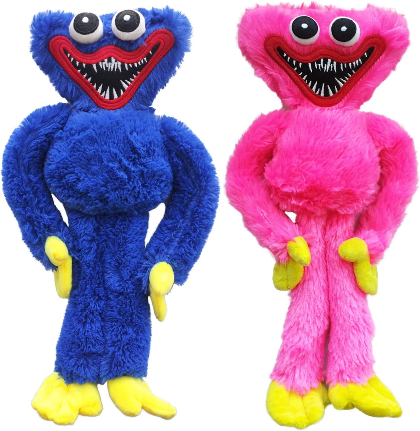 2Pcs Huggy Wuggy Plush Toy, Monster Horror Stuffed Doll Gifts for Game Fan’s ，Birthday Toy15.8 in